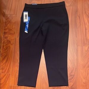 Navy Cropped Dress Pants